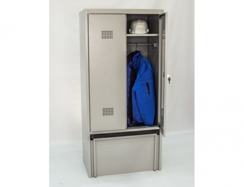 Шкаф  гардеробный с ящиком под обувь и выдвижной скамьёй ШГС/600 ВСК   4