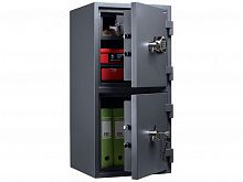 ГРАНИТ 90T/2 EL Сейф двухсекционный с электронным кодом и ключом (930*x440x430 мм)