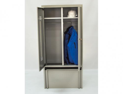 Шкаф  гардеробный с ящиком под обувь и выдвижной скамьёй ШГС/600 ВСК   3